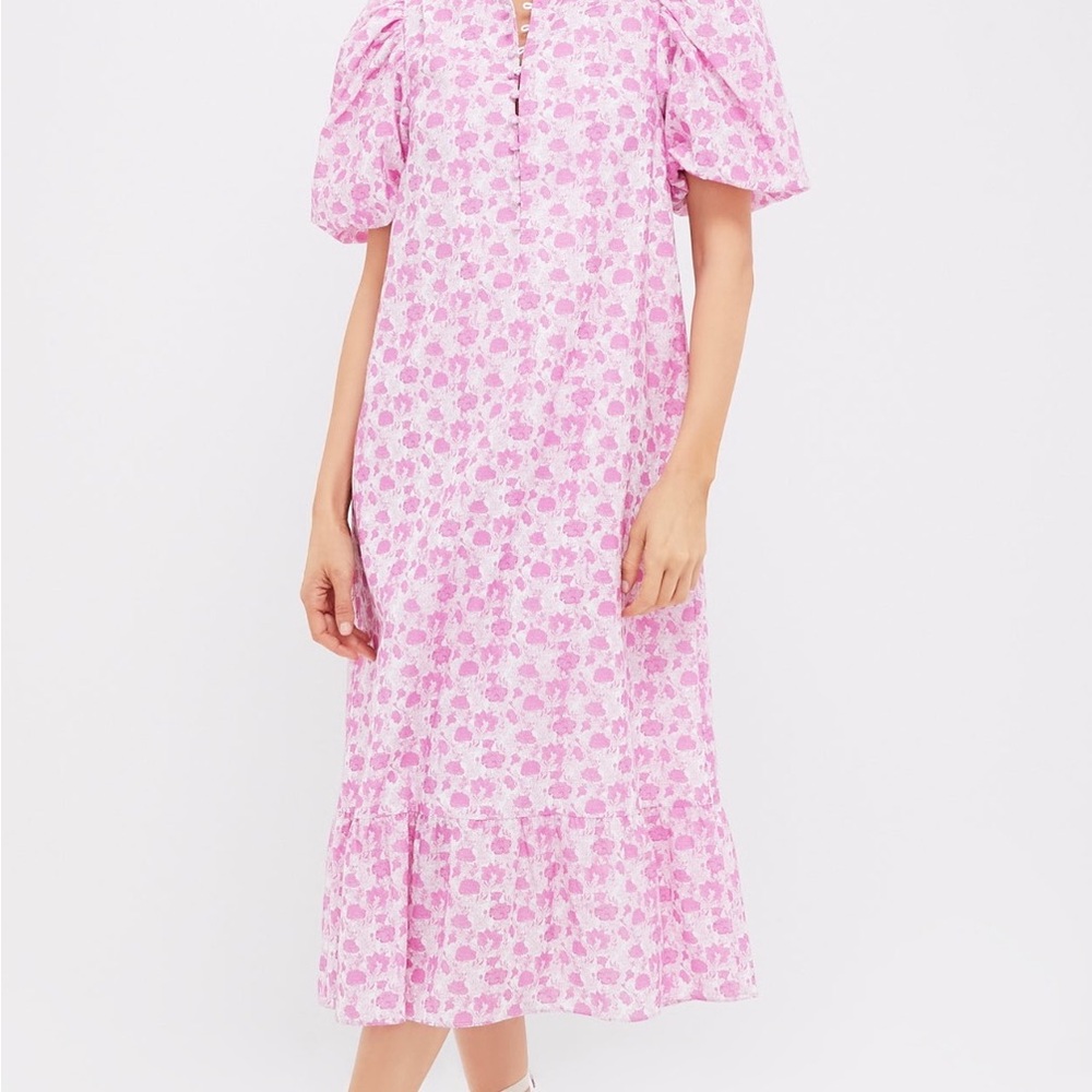 Tuckernuck Pink Floral Midi Dress